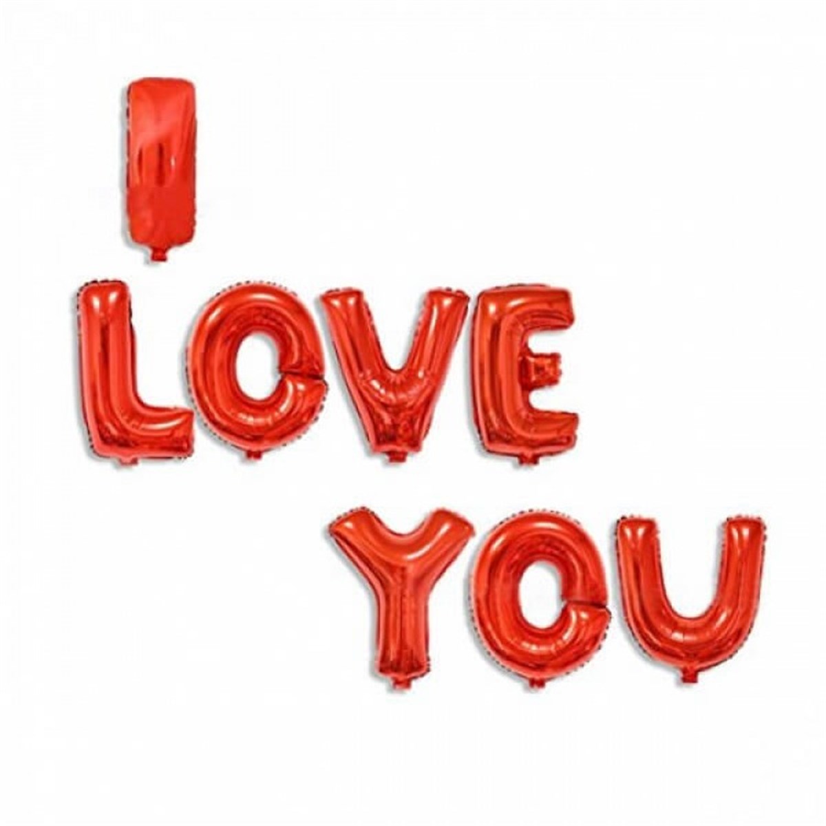 KBK Market Kırmızı I Love You Folyo Balon
