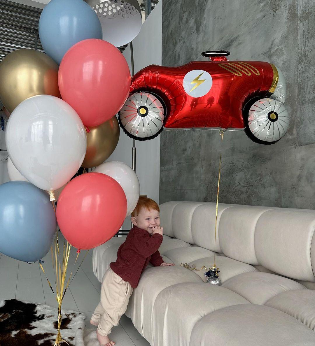 KBK Market Kırmızı Model Arabalı Balon Seti
