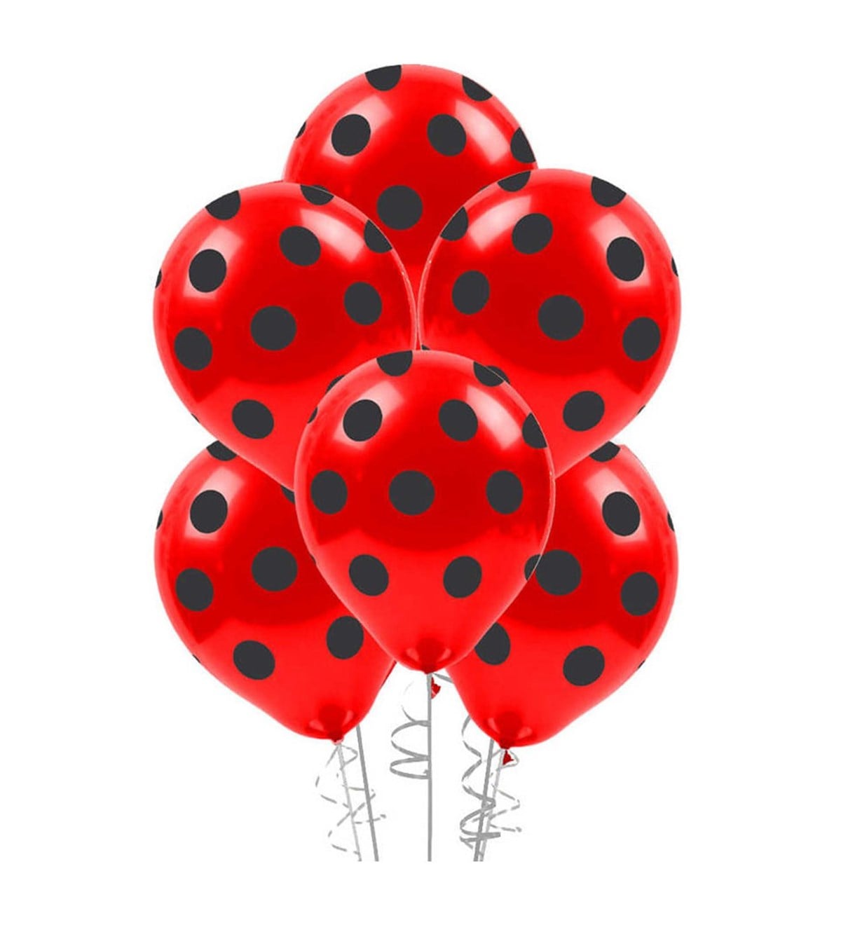 KBK Market Kırmızı Puantiyeli Lateks Balon 25 Adet