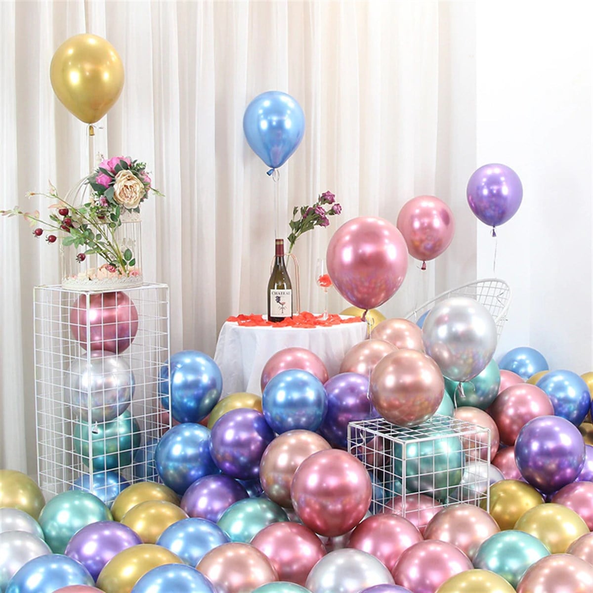 KBK Market Krom Balon 10 Adet Karışık