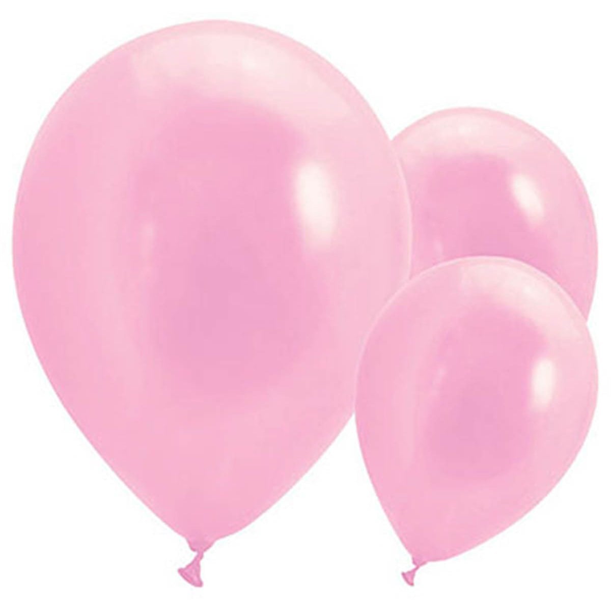 KBK Market Lateks Metalik Balon Pembe 10 Adet