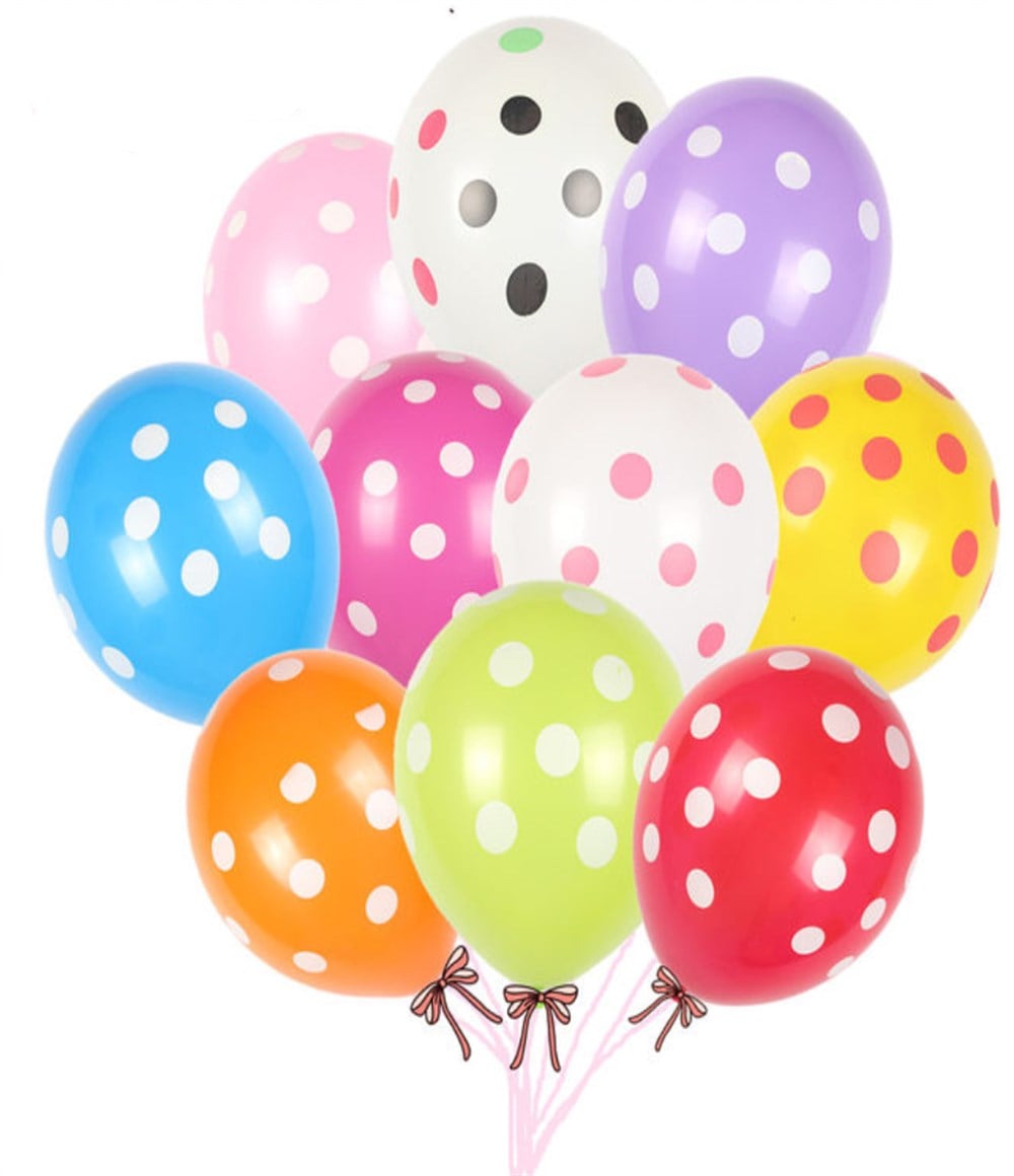 KBK Market Lateks Puantiyeli Baskılı Balon-10 Adet