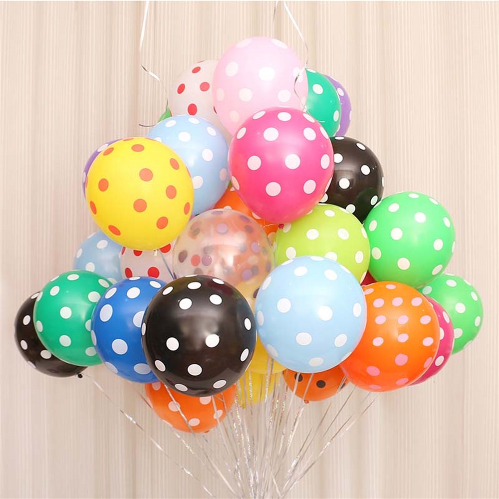 KBK Market Lteks Puantiyeli Baskılı Balon-25 Adet