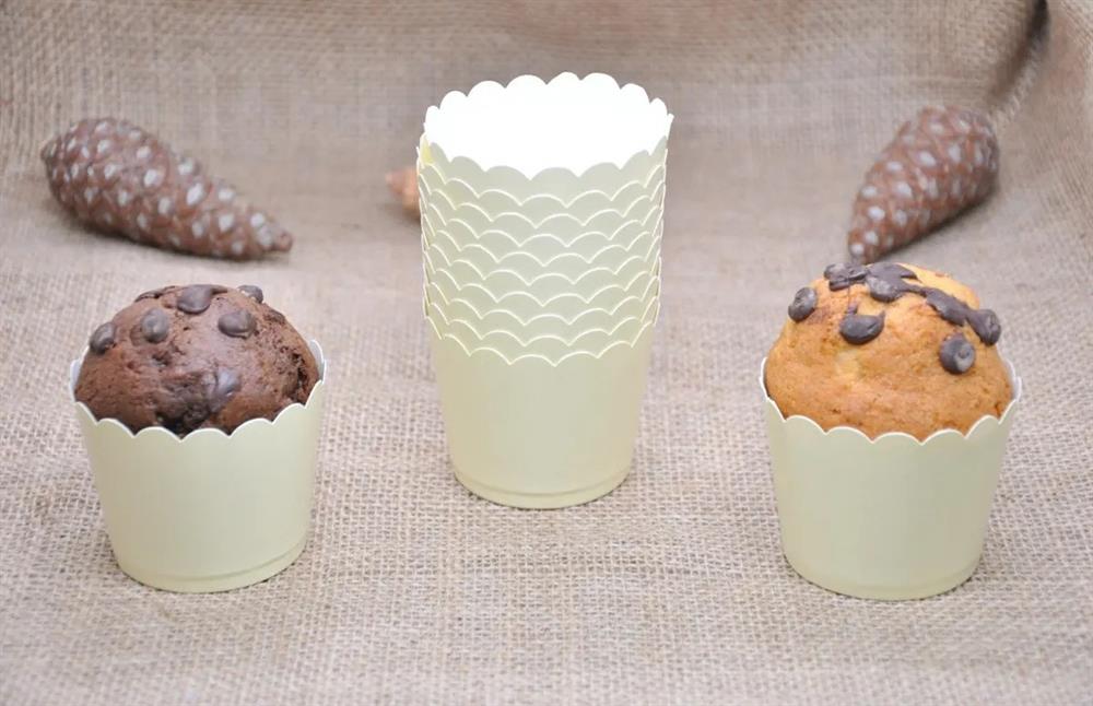 KBK Market Makaron Sarı Cupcake Kağıdı 25 Adet