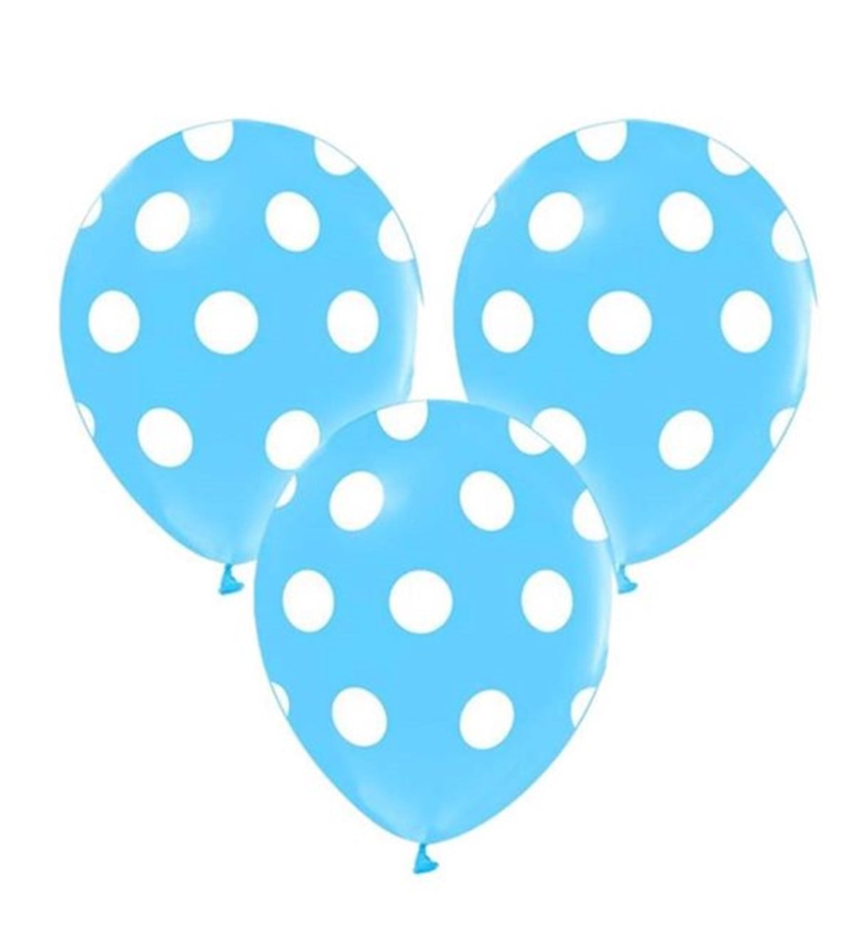 KBK Market Mavi Puantiyeli Lateks Balon 25 Adet