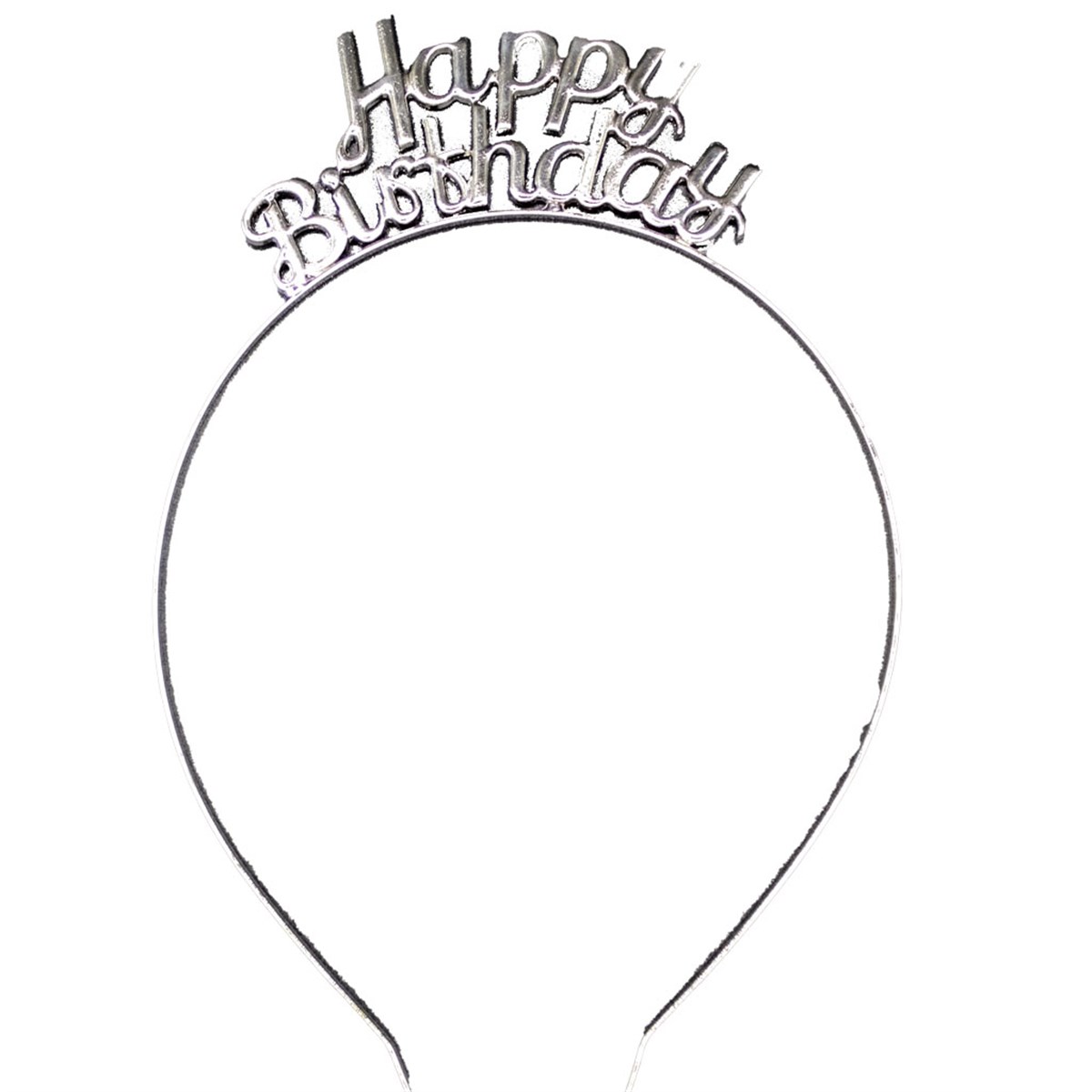 KBK Market Metal Happy Birthday Taç Gümüş