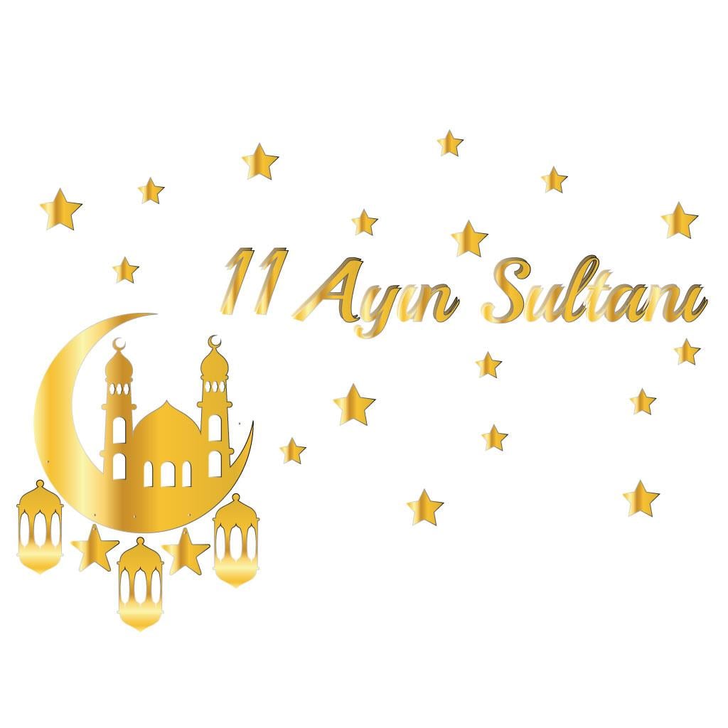 KBK Market Metalize Altın 11 Ayın Sultanı Duvar Süsü 