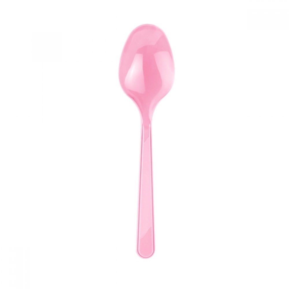 KBK Market Pembe Plastik Kaşık-25 Adet