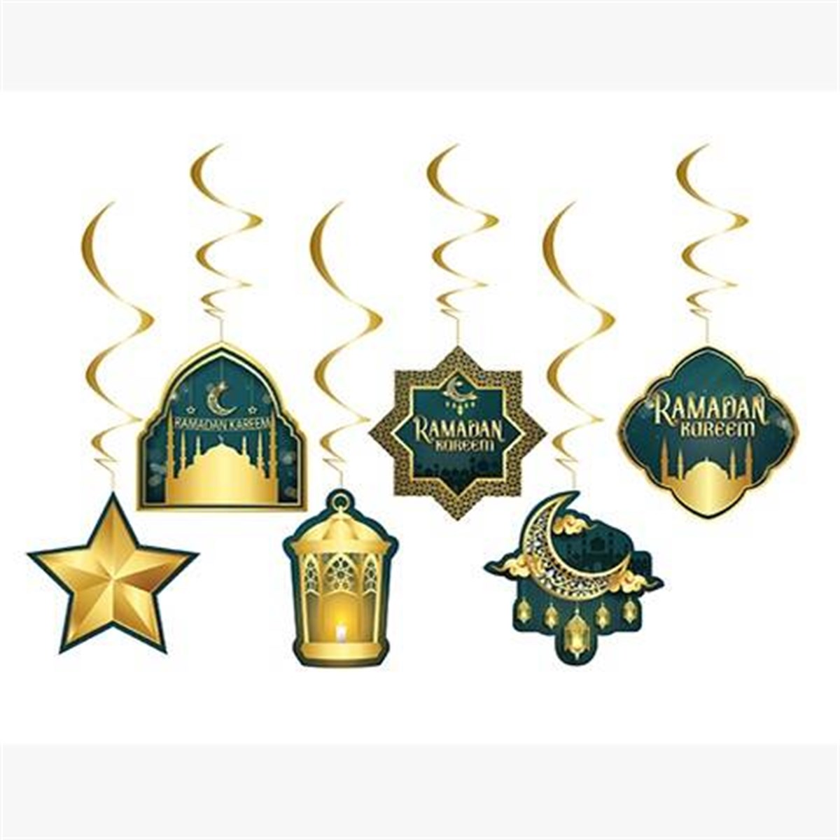 KBK Market Ramadan Kareem 6'lı Tavan Sarkıt Süs