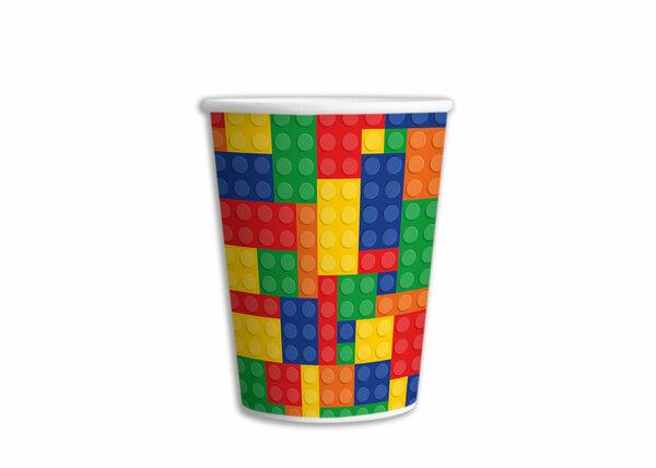 KBK Market Renkli Lego Temalı Bardak 8 Adet