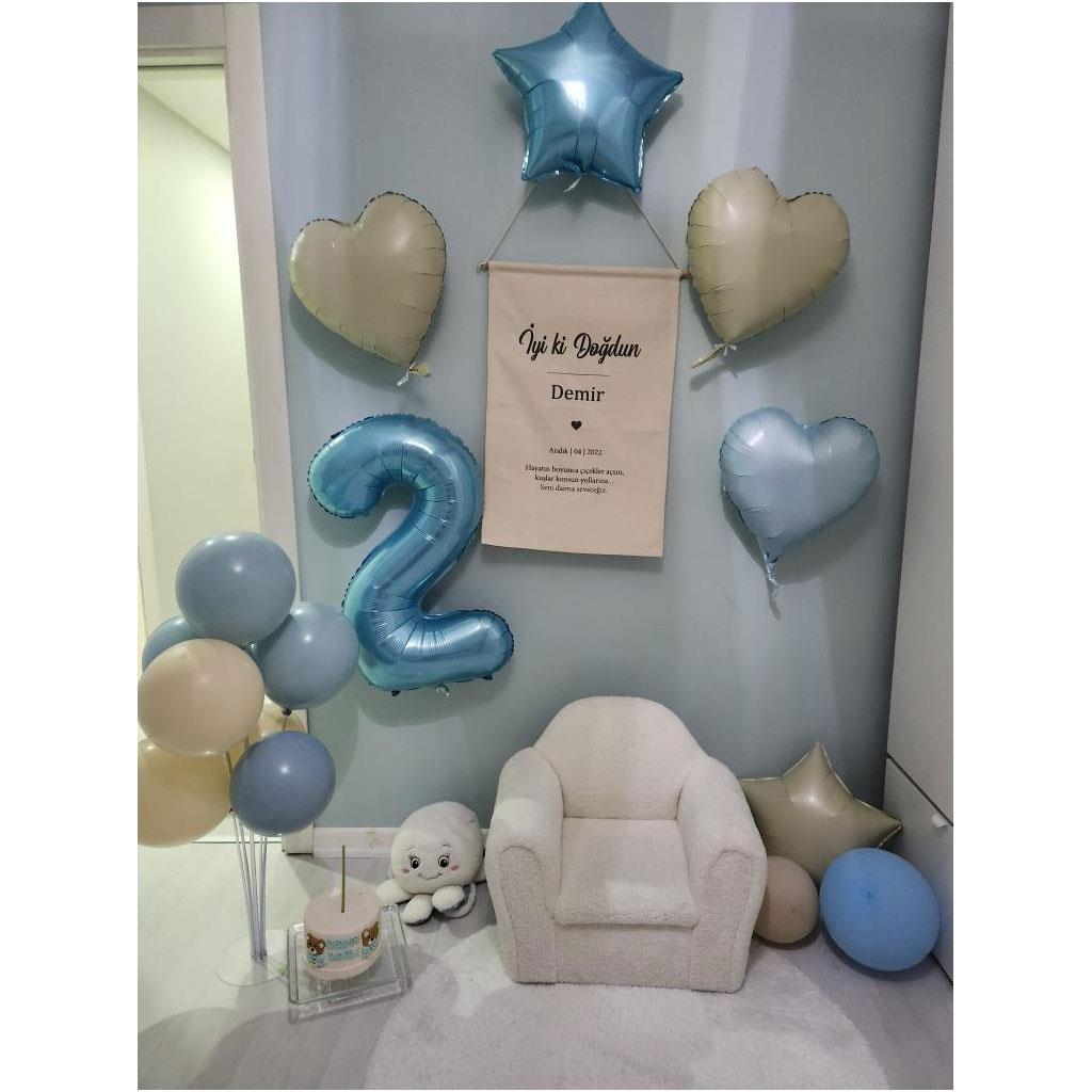 KBK Market Retro Balon Standlı Balon Seti