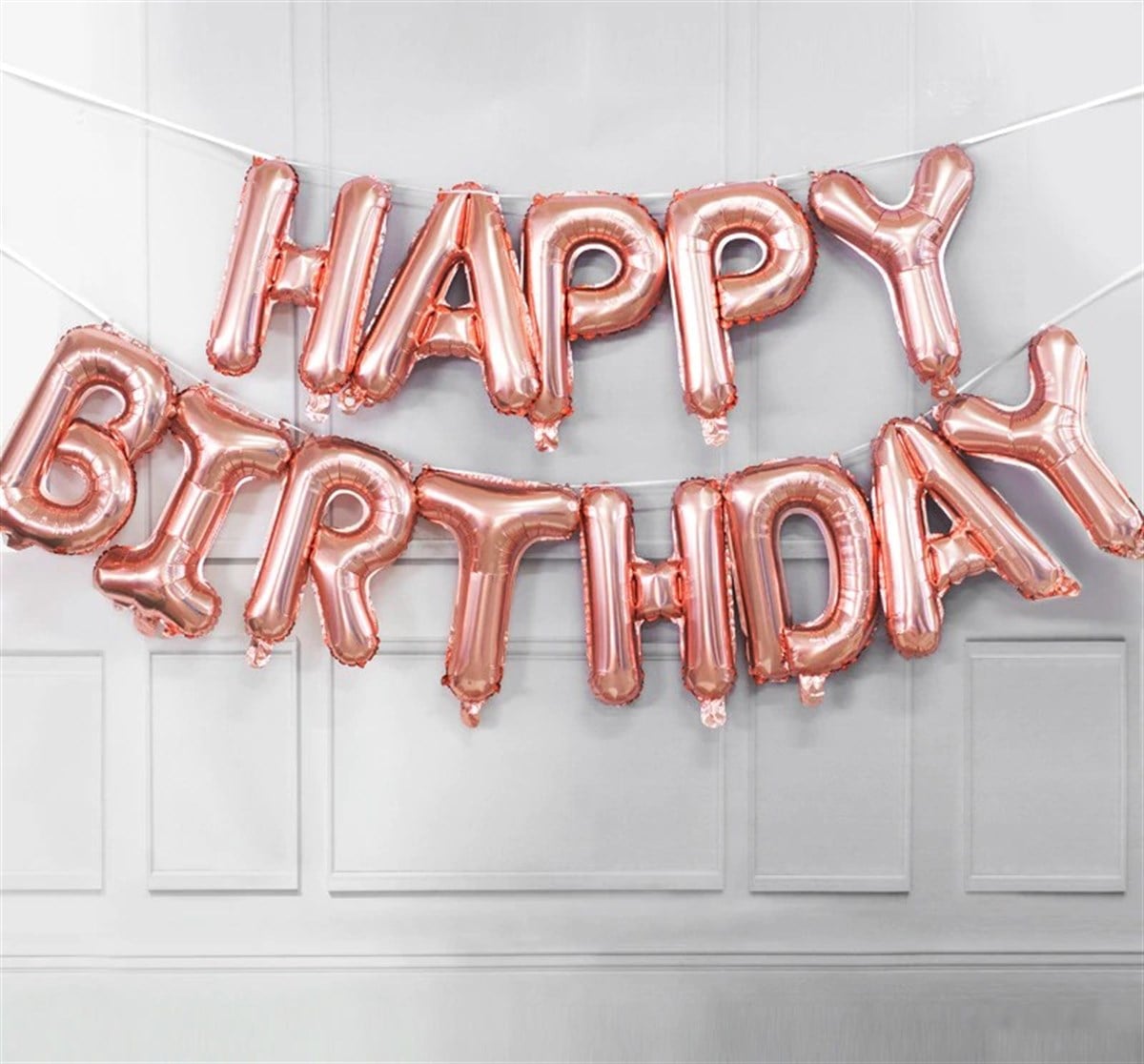 KBK Market Rose Gold Happy Birthday Folyo Balon