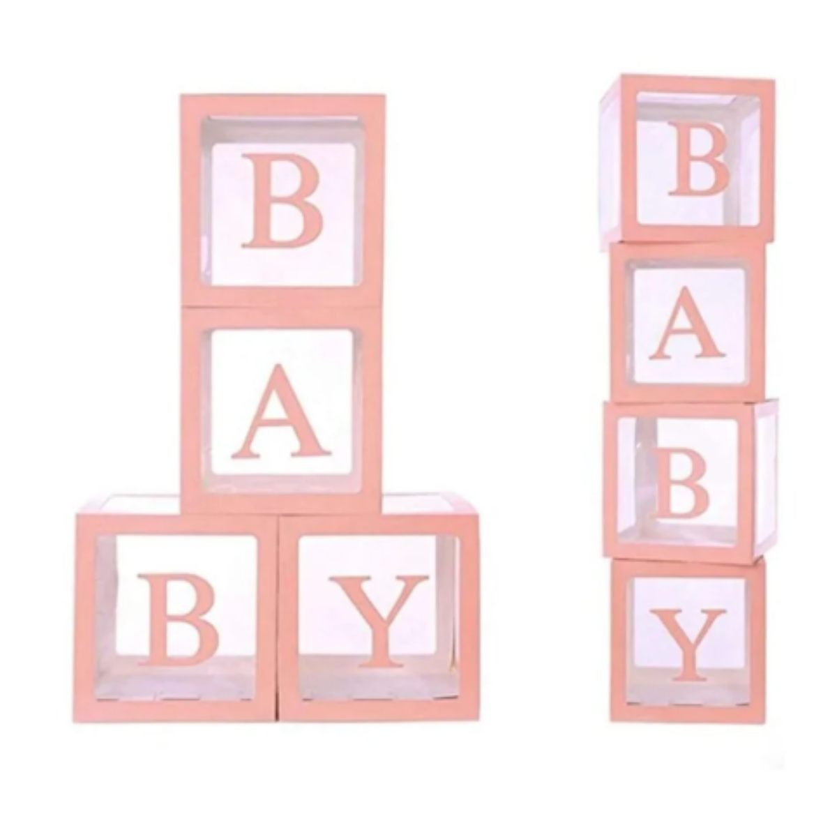 KBK Market Şeffaf Pembe Balon Kutusu Baby