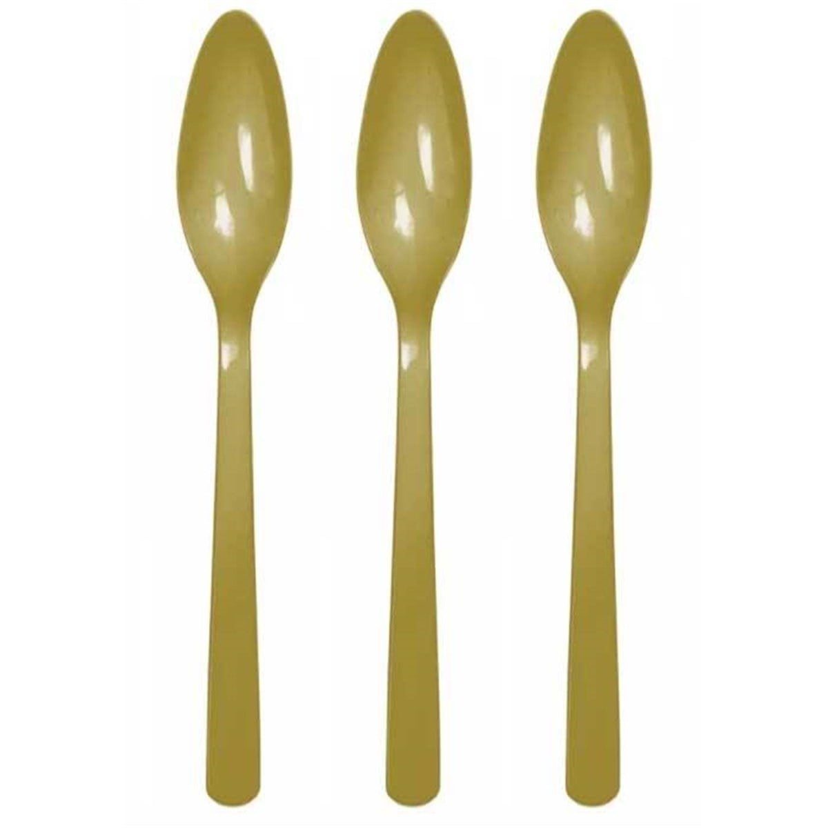 KBK Market Sert Plastik Gold Kaşık 25 Adet