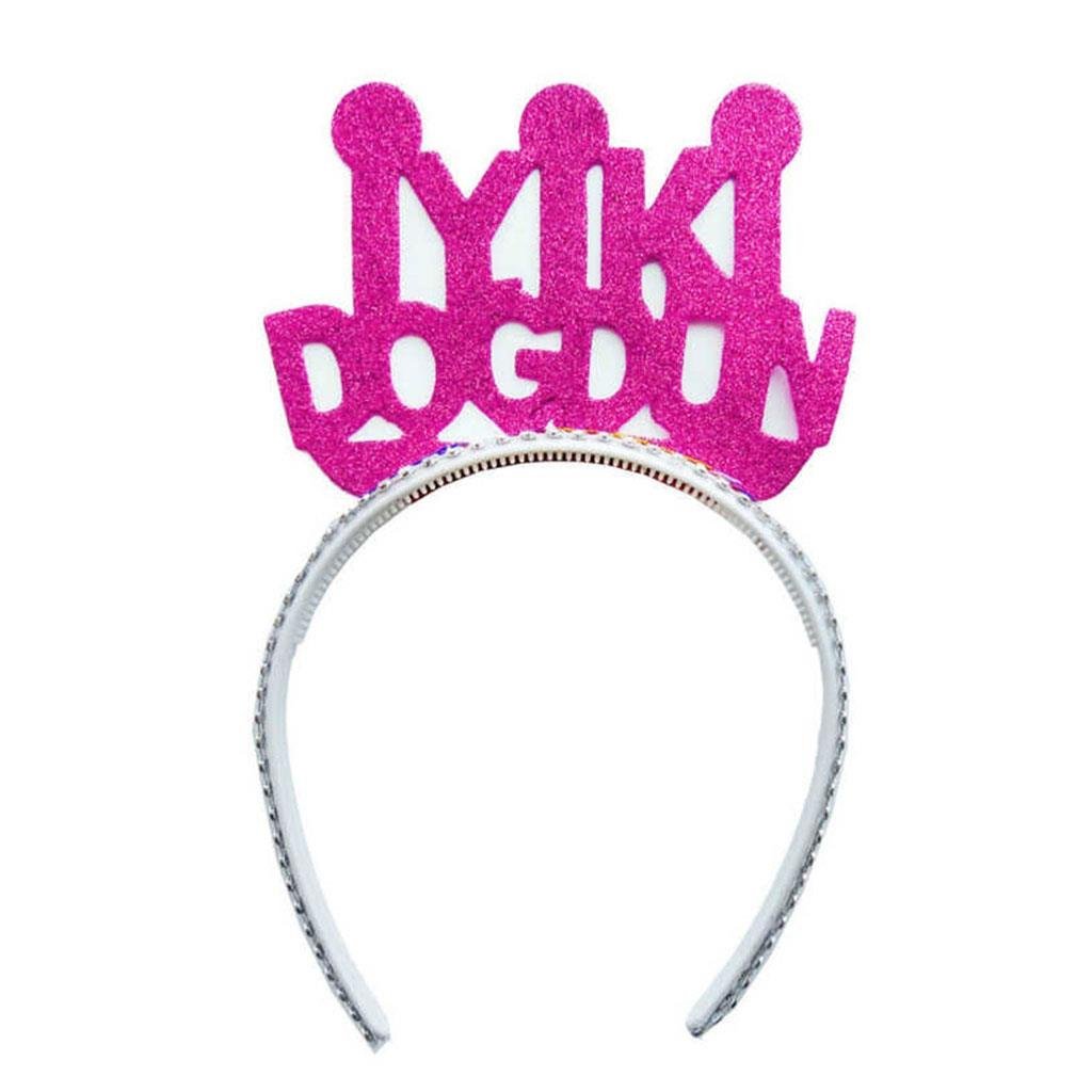 KBK Market Simli Evadan İyiki Doğdun Taç Pembe