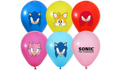 KBK Market Sonic Baskılı Lateks Balon 25 Adet