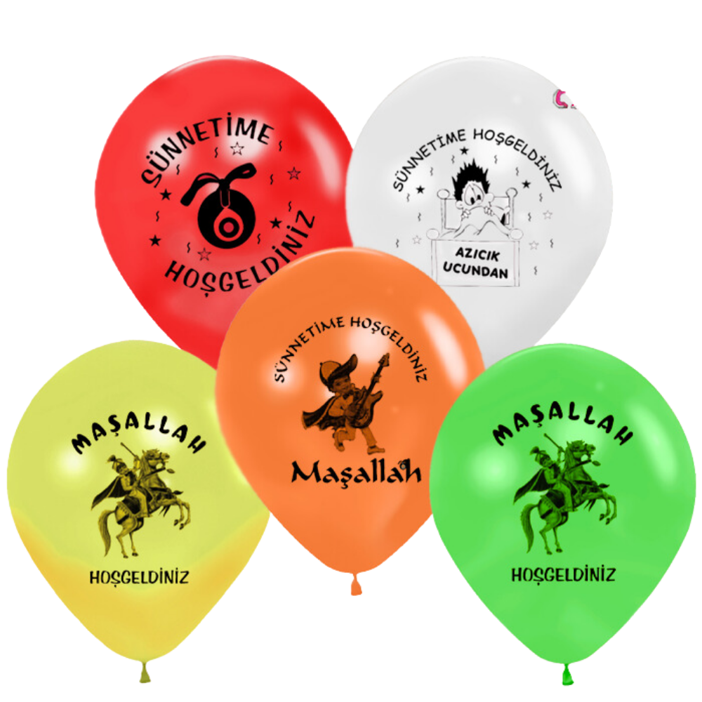 KBK Market Sünnetimize Hoş Geldiniz Lateks Balon 10 Adet