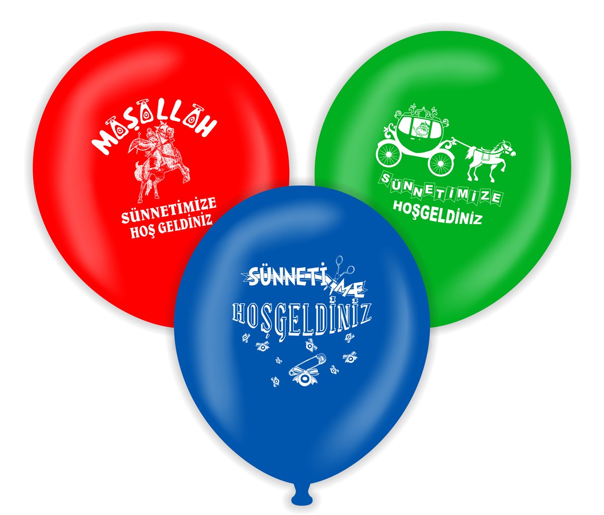 KBK Market Sünnetimize Hoş Geldiniz Lateks Balon 25 Adet