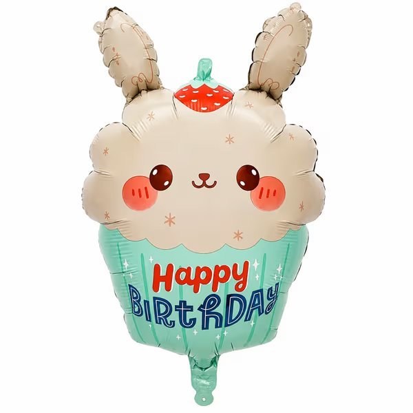 KBK Market Tavşan Cupcake Folyo Balon 66x45 cm
