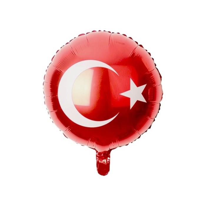 KBK Market Türk Bayrağı Baskılı Folyo Balon 40 cm