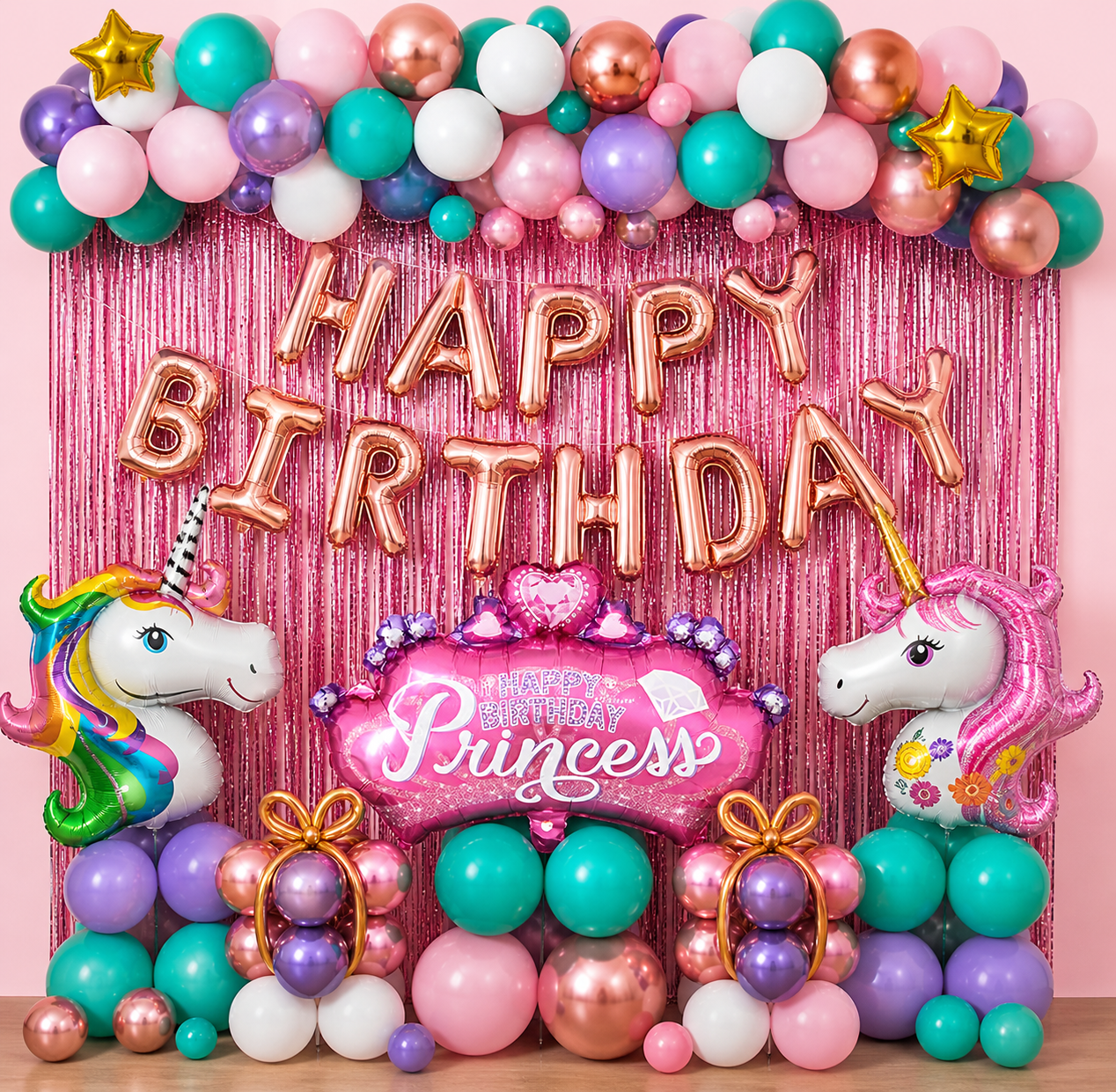 KBK Market Unicorn Doğum Günü Balon Seti