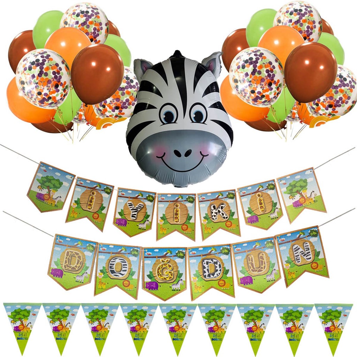 KBK Market Zebra Safari Balon Seti