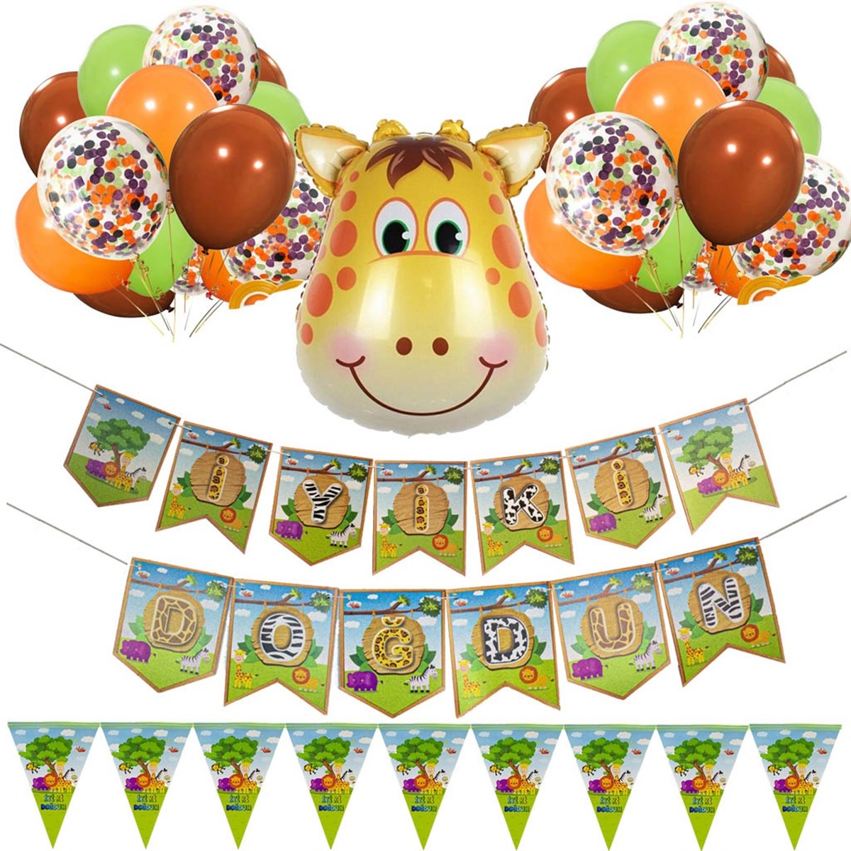 KBK Market Zürafa Safari Balon Seti
