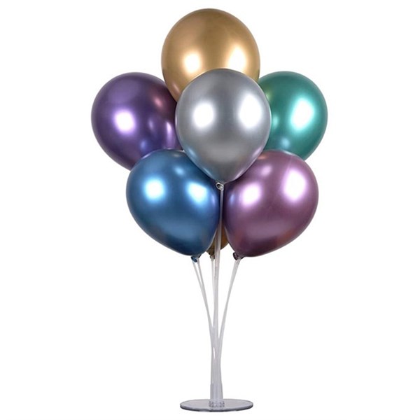 Doğum Günü Kombin Seti Krom Balonlu Balon Standı