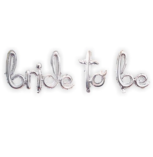KBK Market Bride To Be İmza Folyo Balon Seti Gümüş