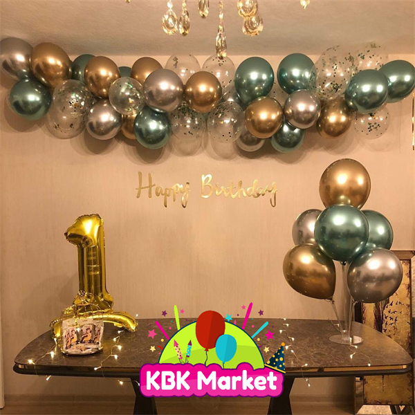 KBK Market Krom Balon Zincirli Set