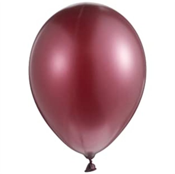 KBK Market Lateks Metalik Balon Bordo 10 Adet