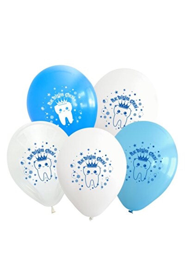 KBK Market Mavi İlk Dişim Çıktı Lateks Balon 10 Adet
