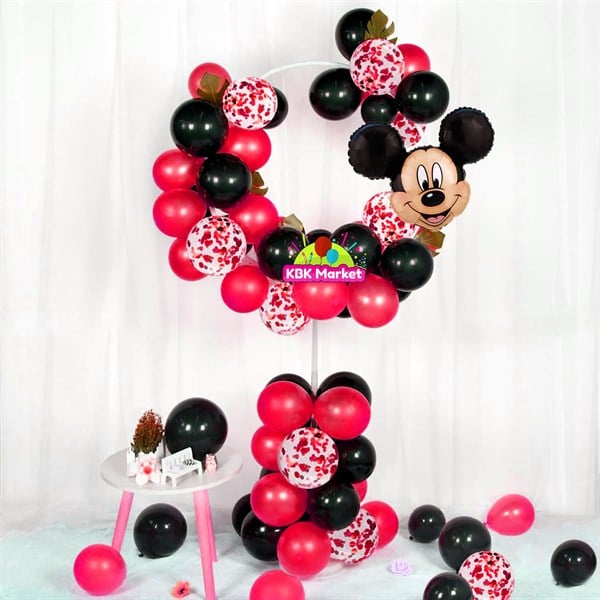 KBK Market Mickey Mouse Yuvarlak Balon Standı Seti