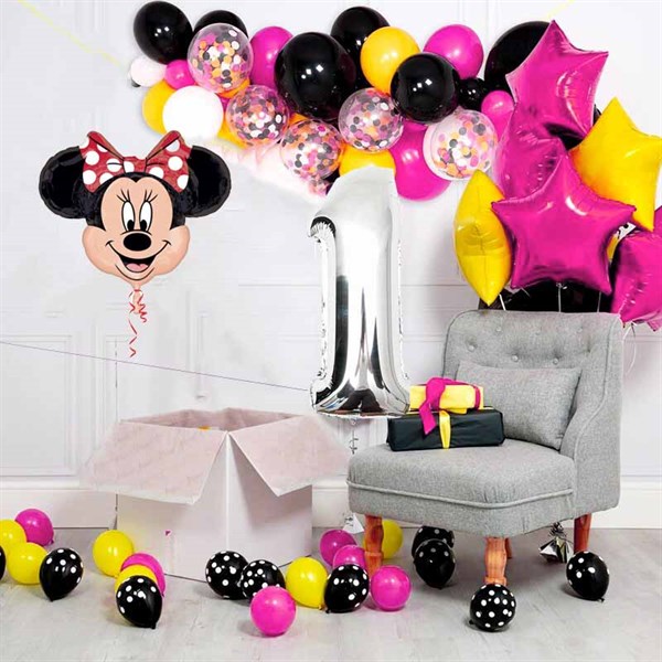 KBK Market Minnie Mouse Doğum Günü Seti