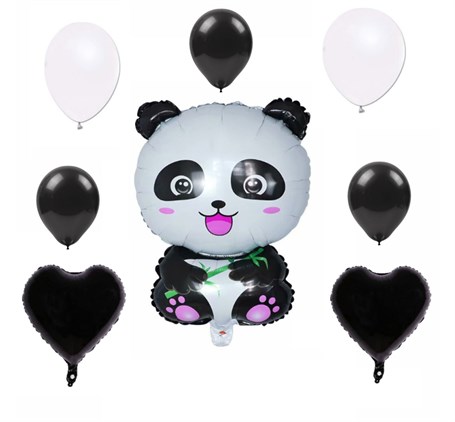 KBK Market Panda Folyo ve Lateks Balon Set