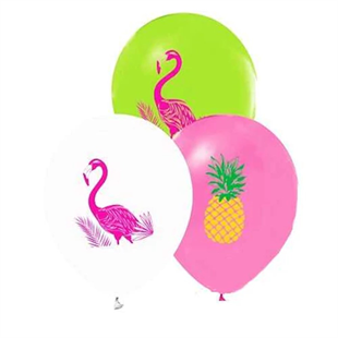KBK Market 25 Adet Flamingo Balon- Karışık Renk