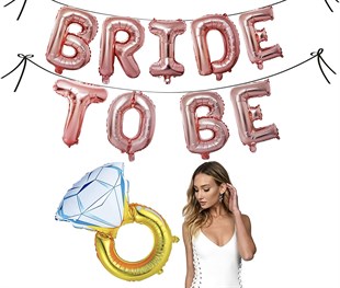 KBK Market Bride To Be Bronze Folyo Balon Seti