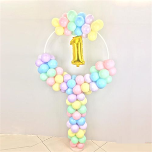 Kbk Market Çember Balon Standı 160 cm Makaron Balonlu