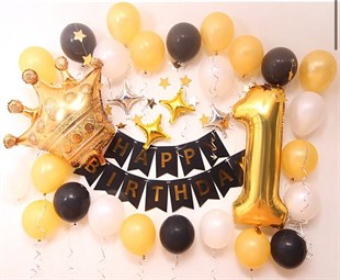 KBK Market Happy Birthday Balon Seti- Doğum Günü Balon Seti