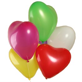 KBK Market Lateks Karışık Kalpli Balon-25 Adet