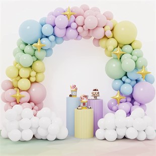 KBK Market Makaron Balon Zincir Balon Seti