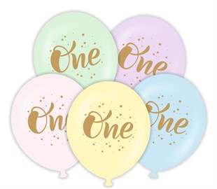 KBK Market One Baskılı Makaron Balon (soft balon) 10 Adet