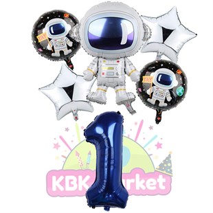 KBK Market Uzay Temalı Folyo Balon Seti 