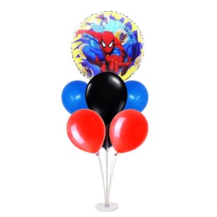 KBK Market Yuvarlak Folyolu Spiderman Balon Standı 