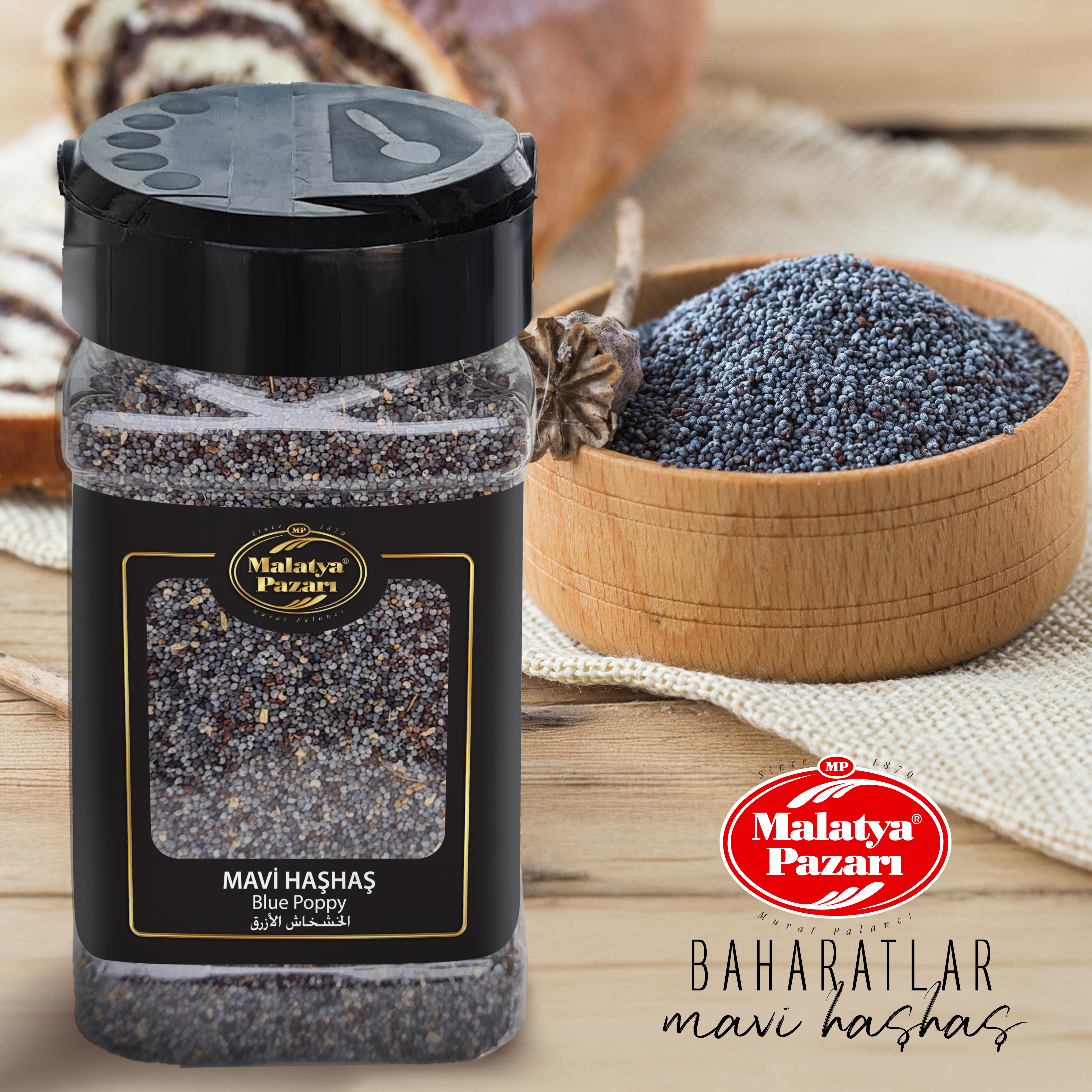 Malatya Pazarı Murat Palancı Mavi Haşhaş Kilitli Paket 100 Gram