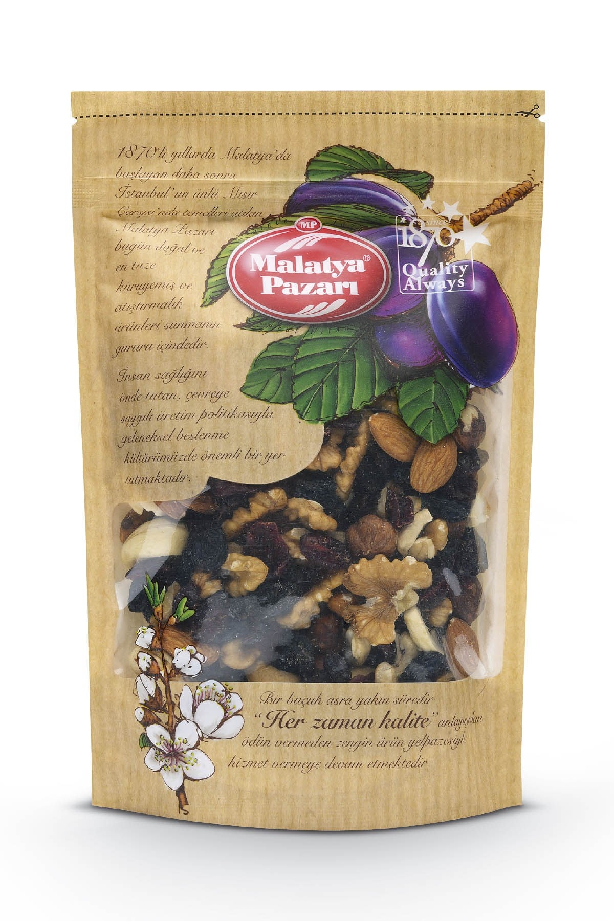 Malatya Pazarı Murat Palancı Diyet Karışık Kuruyemiş Kilitli Paket 1 Kg