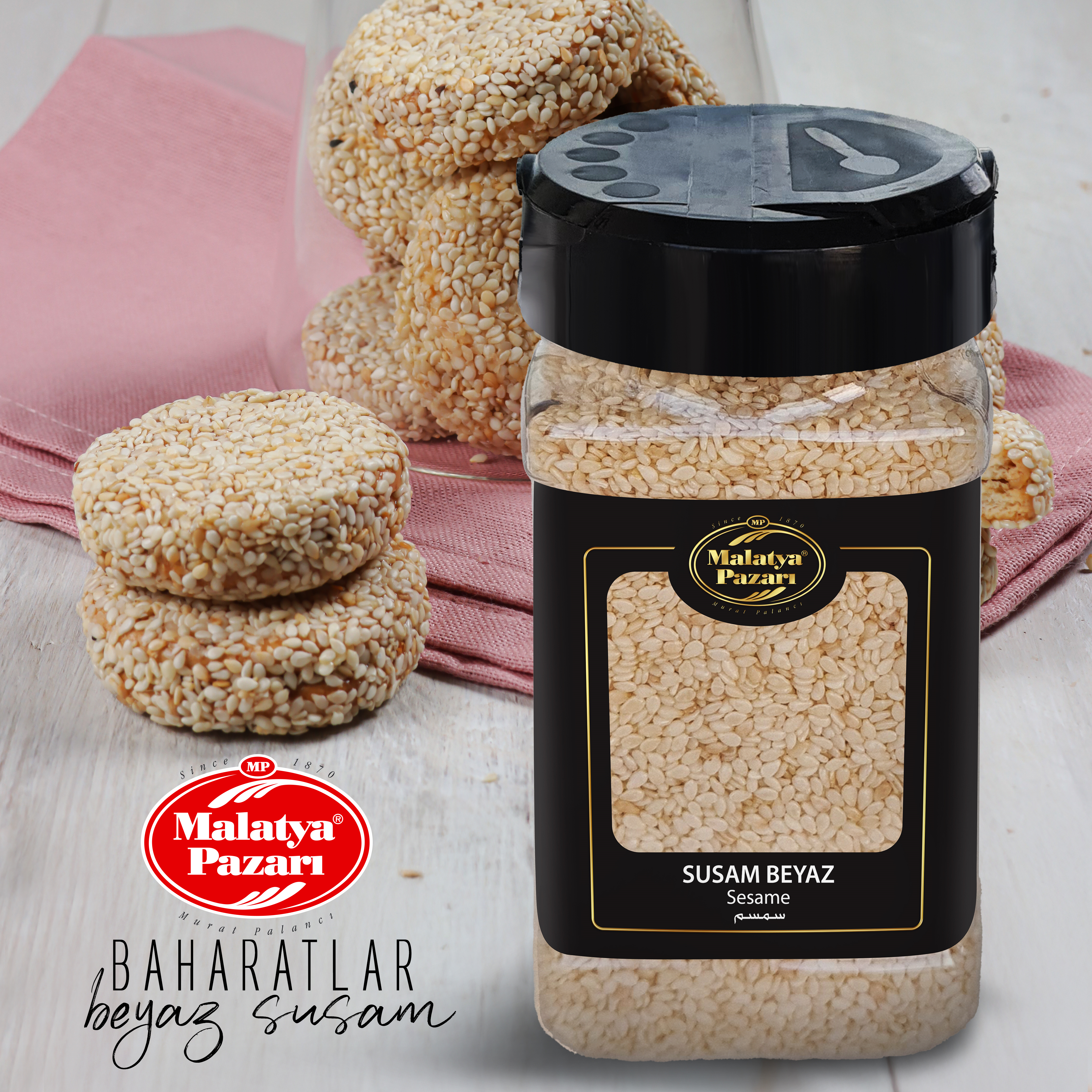 Malatya Pazarı Murat Palancı Susam Sarı Kilitli Paket 100 Gram