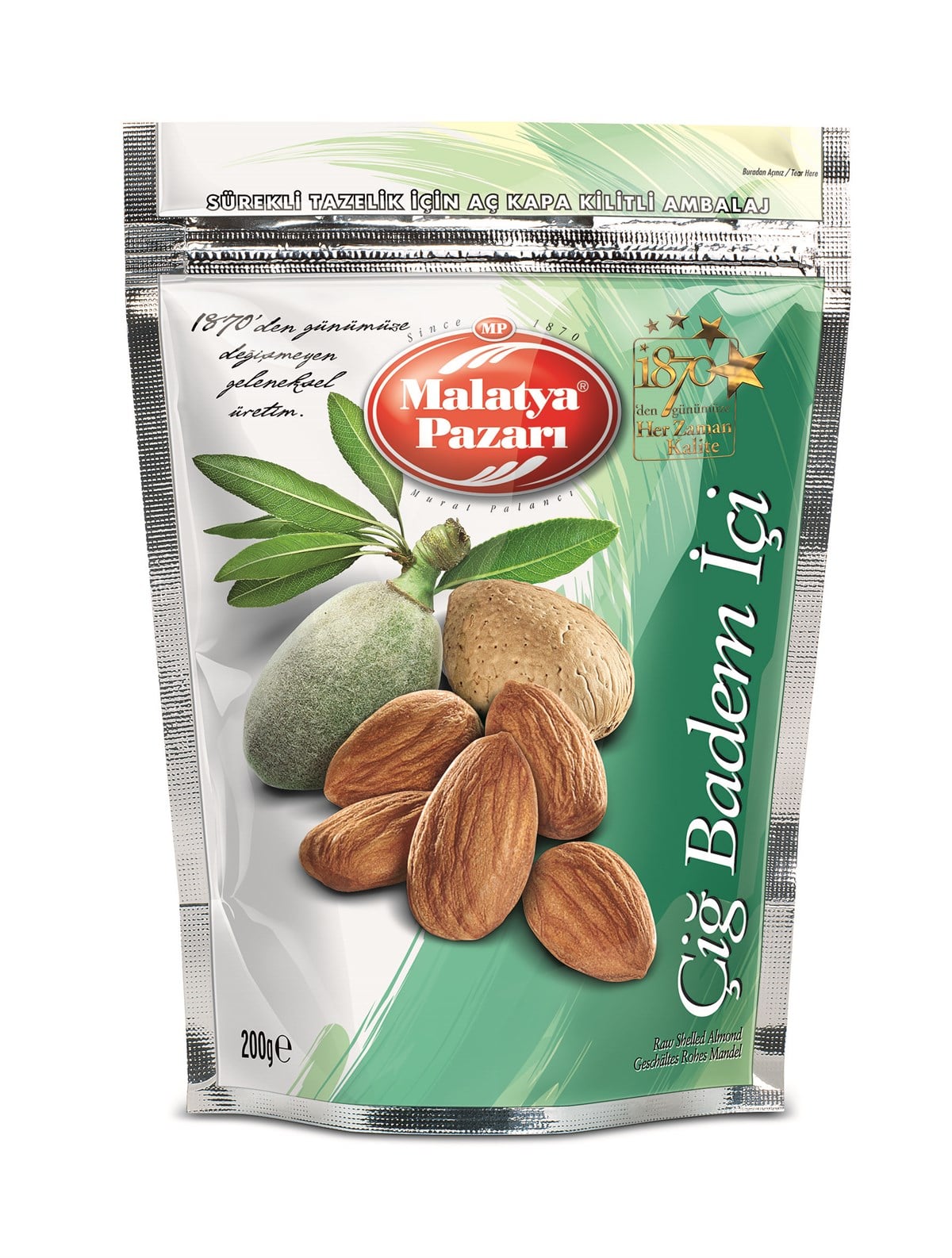 ÇİĞ BADEM İÇİ 200 GR