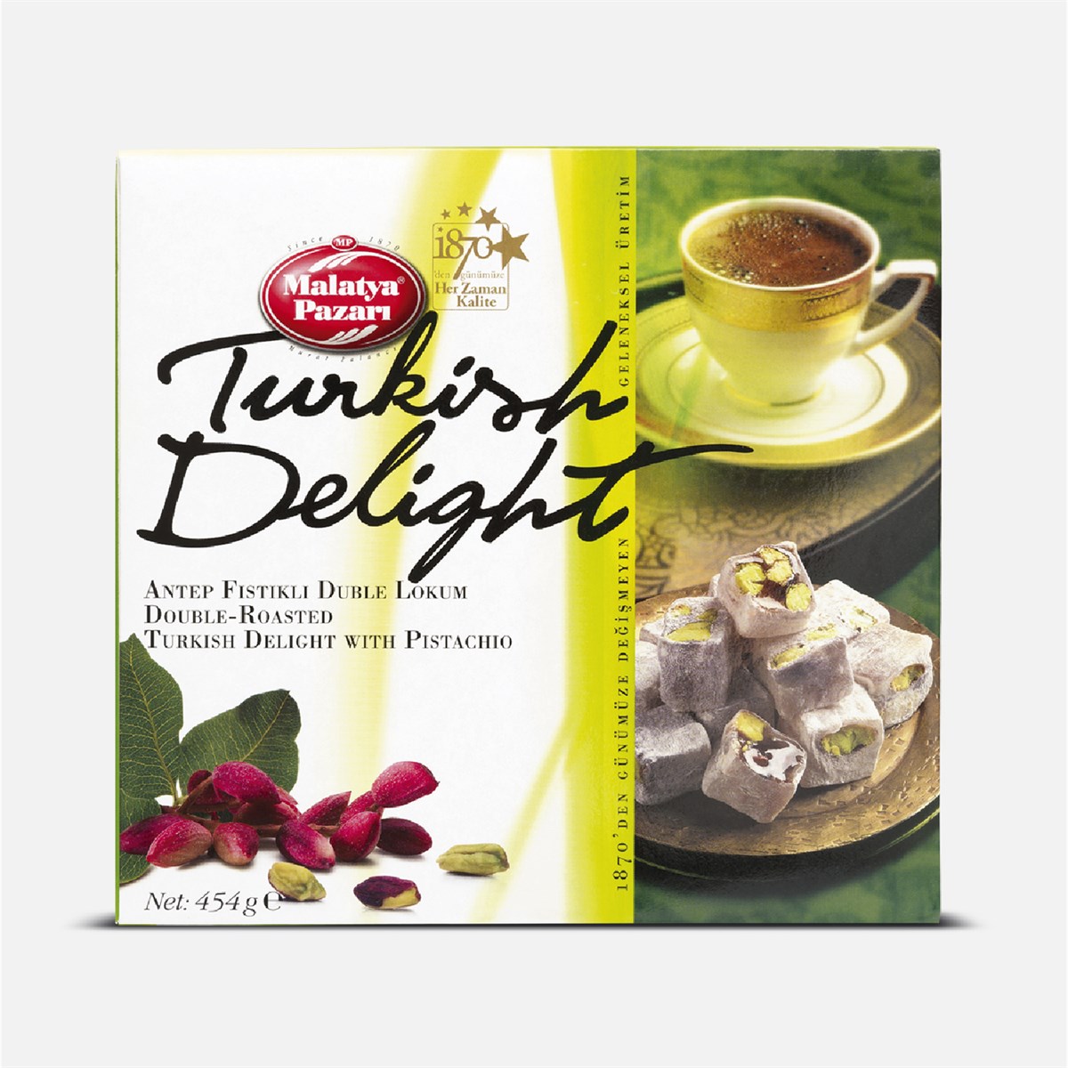 Duble Lokum Fıstıklı Kutulu 454 Gram