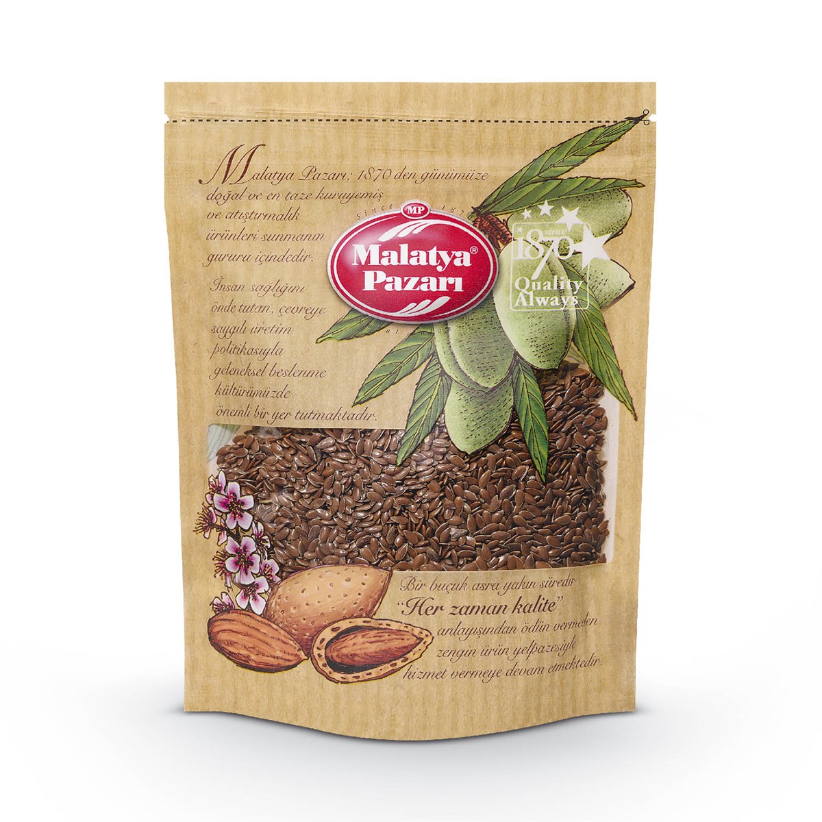 Keten Tohumu Kilitli Paket 100 Gram